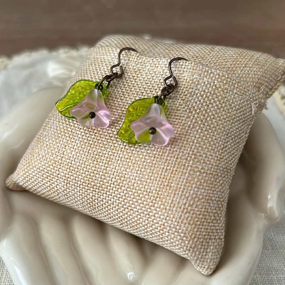 🌸Glass Flower Earrings